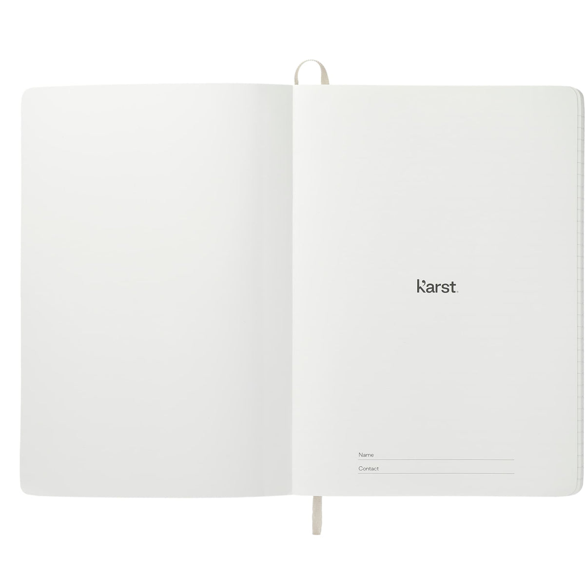 Karst Stone Paper Soft Cover Notebook, 5.5 x 8.5 Inches Debossing - Black - Front 3
