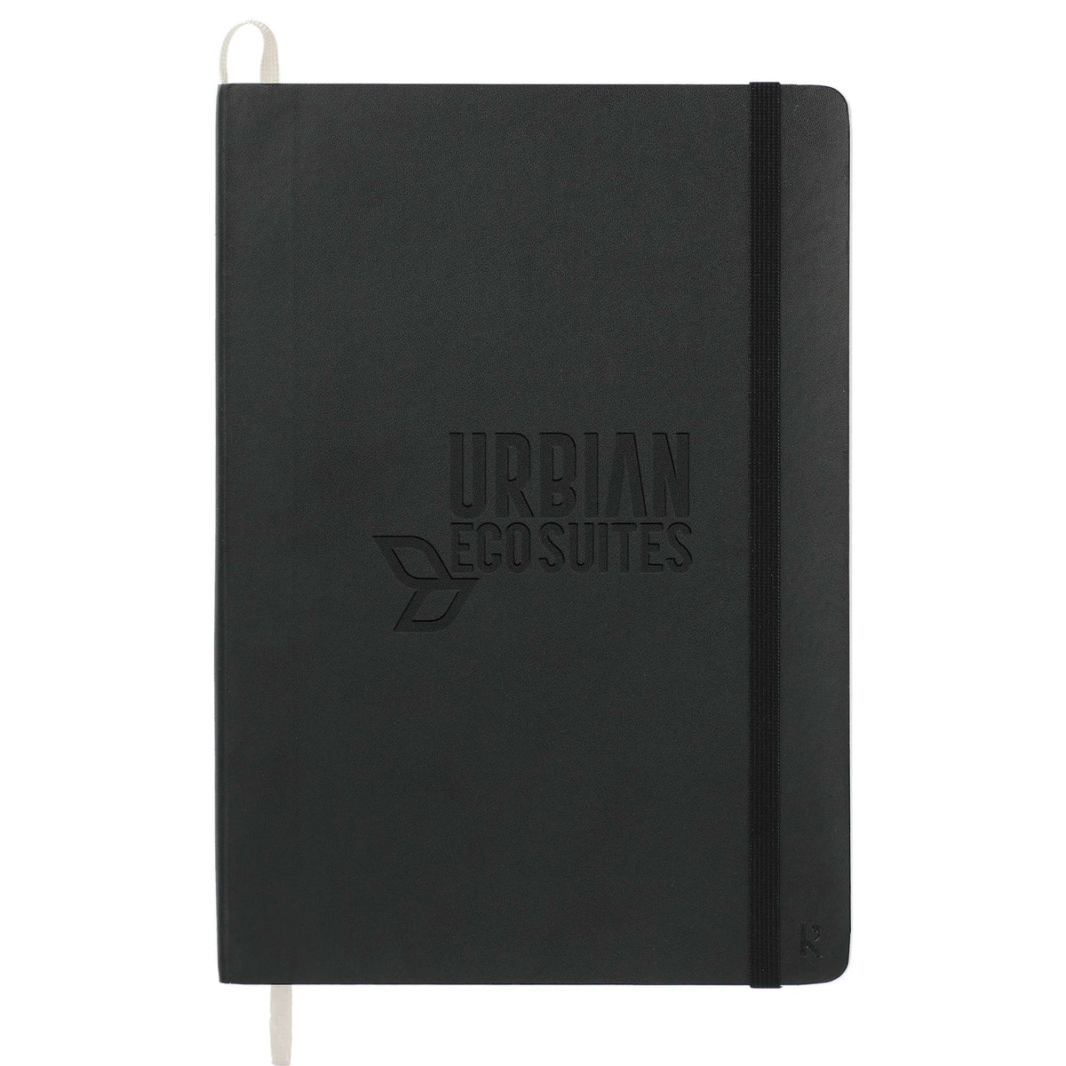 Karst Stone Paper Soft Cover Notebook, 5.5 x 8.5 Inches Debossing - Black - Front