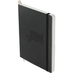 Karst Stone Paper Soft Cover Notebook, 5.5 x 8.5 Inches Debossing - Black - Left Angle