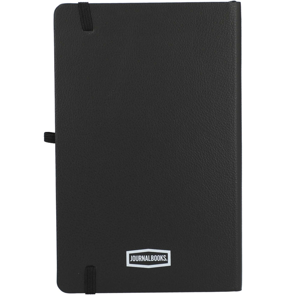 Kaya Recycled Journal with Bamboo Trim, 5.5 x 8.5 Inches - Black - Back