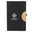 Kaya Recycled Journal with Bamboo Trim, 5.5 x 8.5 Inches - Black - Front