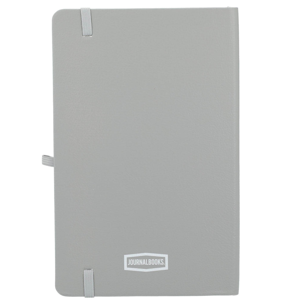 Kaya Recycled Journal with Bamboo Trim, 5.5 x 8.5 Inches - Gray - Back