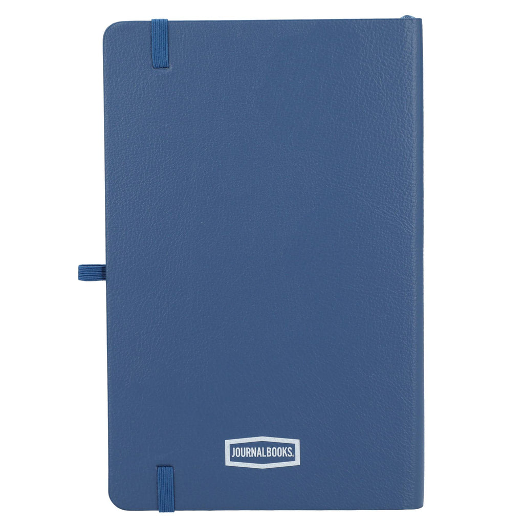 Kaya Recycled Journal with Bamboo Trim, 5.5 x 8.5 Inches - Navy - Back
