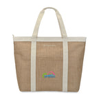 KeepCool Nairobi Insulated Jute Shopper Transfer - Natural - View 1