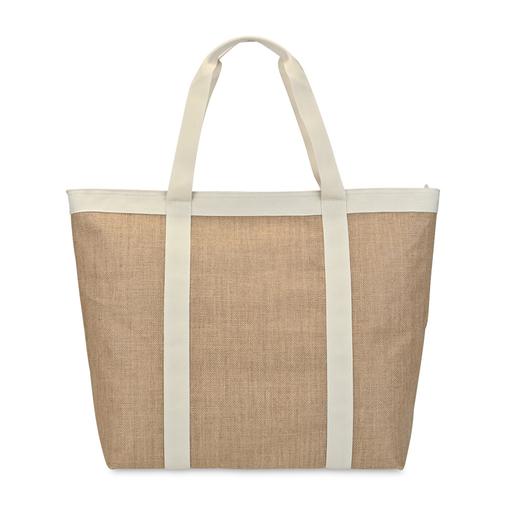 KeepCool Nairobi Insulated Jute Shopper Transfer - Natural - View 3