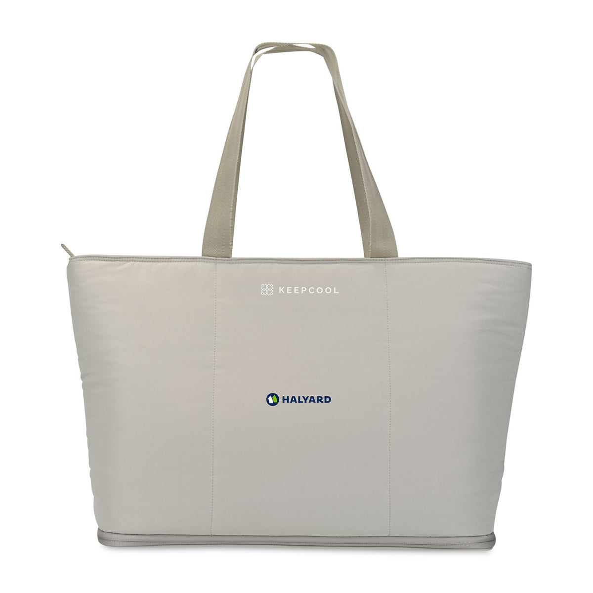 KeepCool Rio Quilted Expandable Cooler Tote Transfer - Latte - View 1