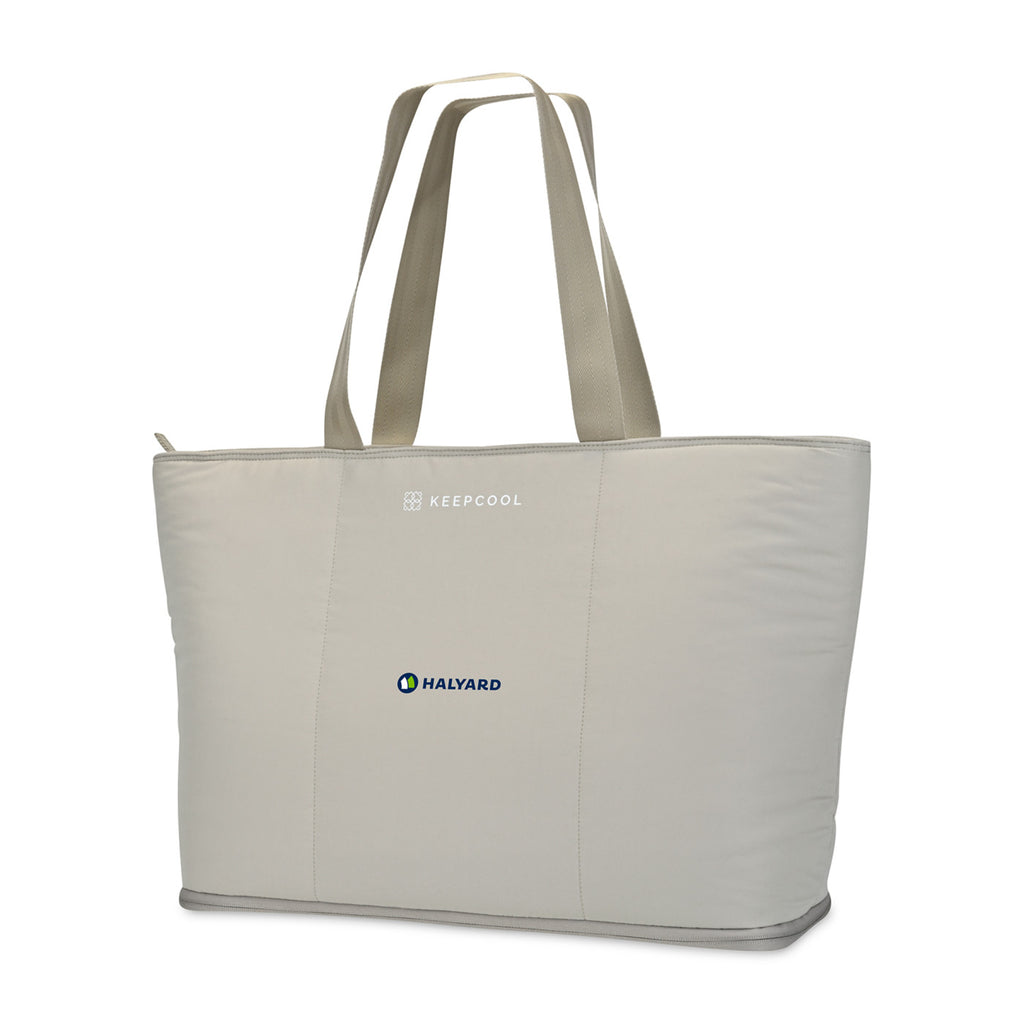 KeepCool Rio Quilted Expandable Cooler Tote Transfer - Latte - View 5