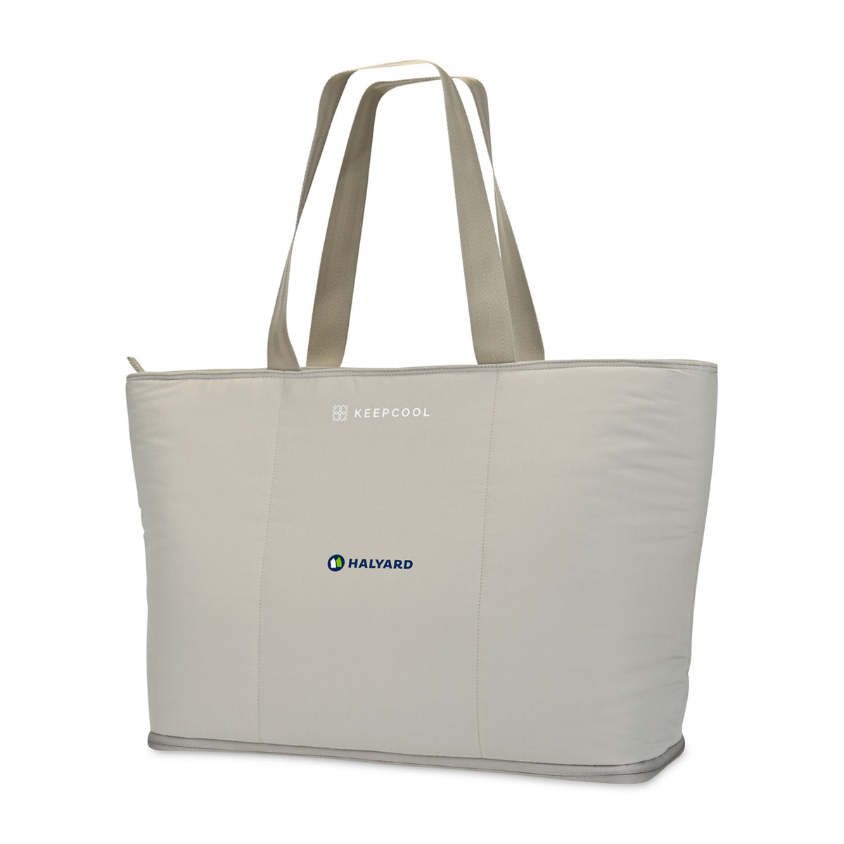 KeepCool Rio Quilted Expandable Cooler Tote Transfer - Latte - View 5