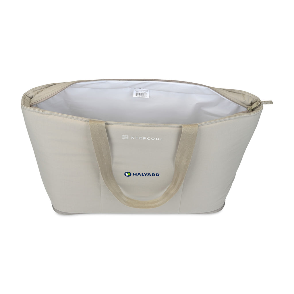 KeepCool Rio Quilted Expandable Cooler Tote Transfer - Latte - View 6