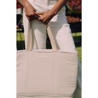 KeepCool Rio Quilted Expandable Cooler Tote Transfer - Latte - View 7