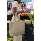 KeepCool Rio Quilted Expandable Cooler Tote Transfer - Latte - View 9