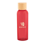 Kelly Bottle with Bamboo Lid, 20 oz - Red - Silk Screen