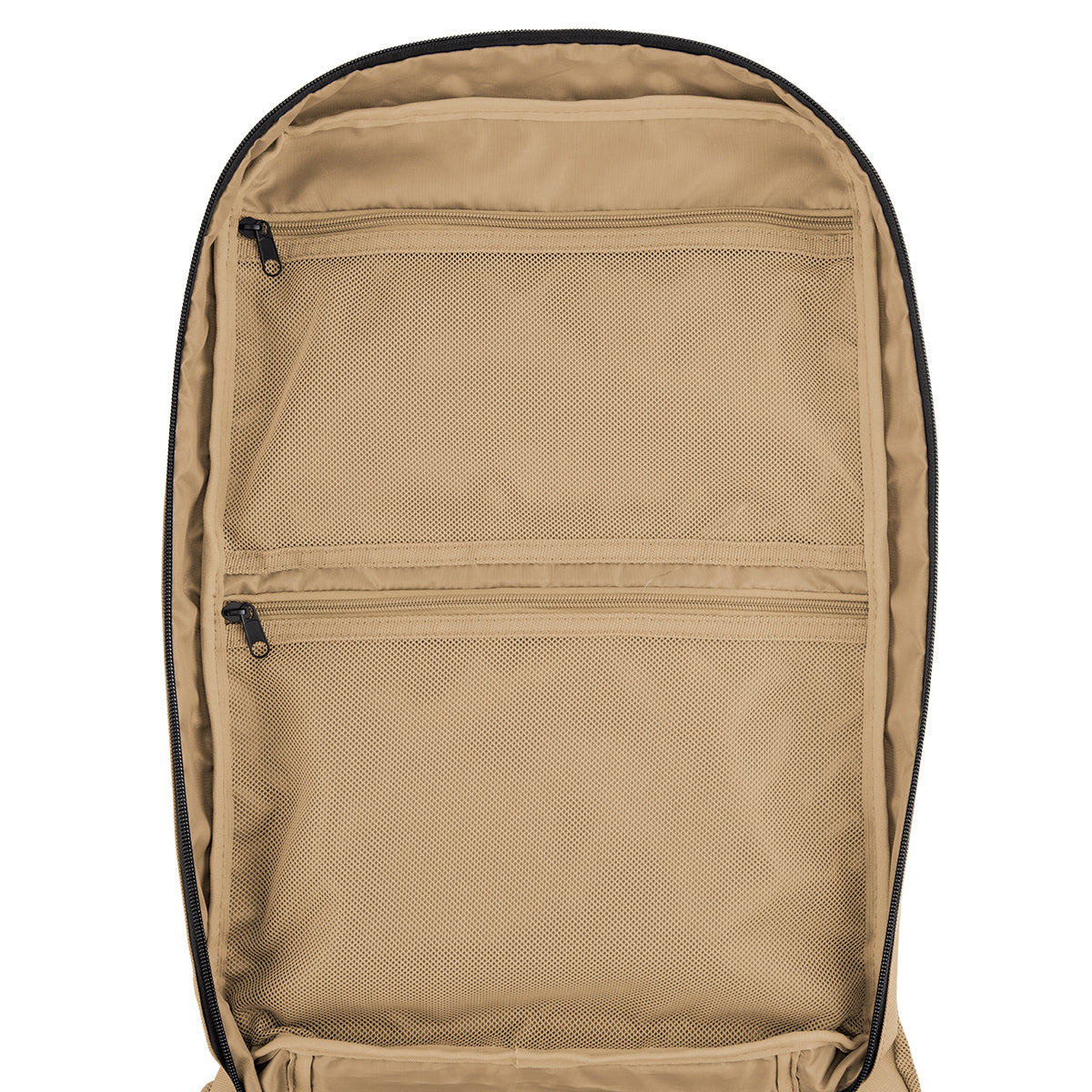 Kenny Tactical Laptop Backpack in Recycled PET - Khaki - Pockets