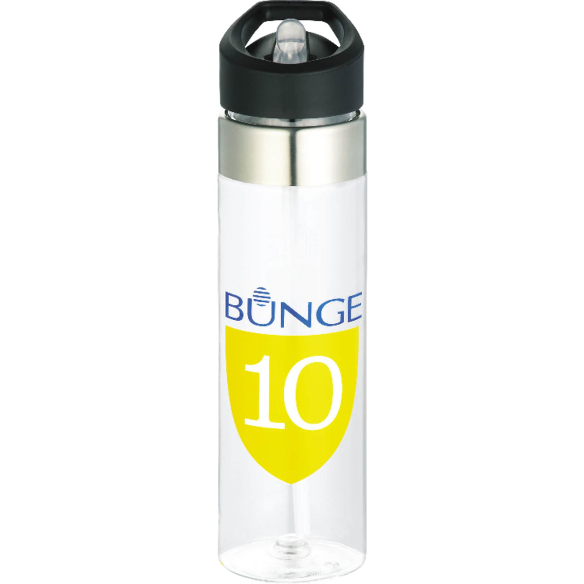 Kensington Tritan Straw Bottle with Carabiner, 20 oz - Clear - Front 4