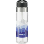 Kensington Tritan Straw Bottle with Carabiner, 20 oz - Clear - Front