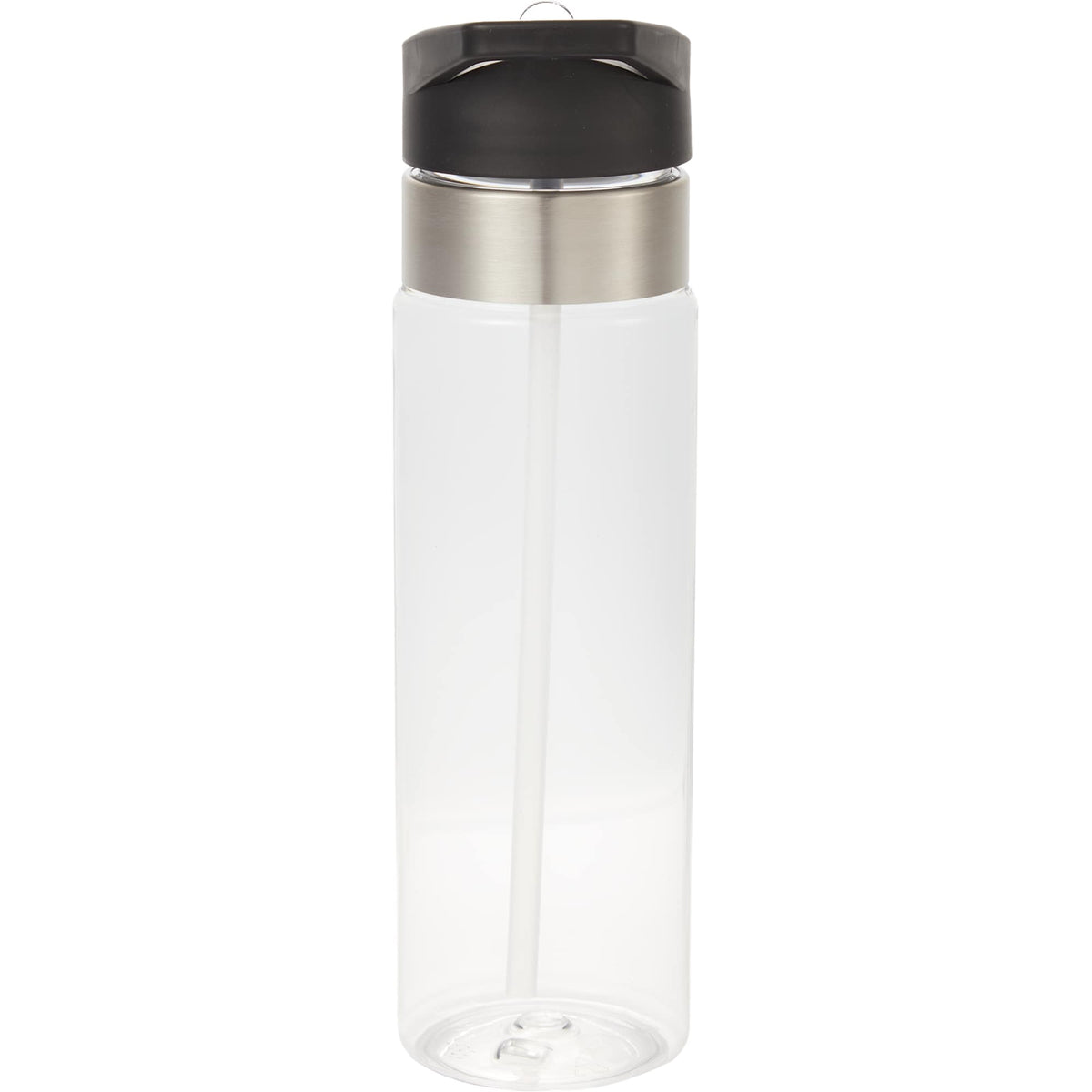 Kensington Tritan Straw Bottle with Carabiner, 20 oz Full Color - Clear - Back 2