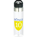 Kensington Tritan Straw Bottle with Carabiner, 20 oz Full Color - Clear - Front 4