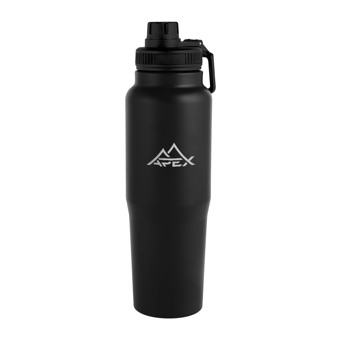 Kerry Recycled Stainless Steel Bottle, 30 oz - Black - Laser Engraving