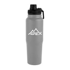 Kerry Recycled Stainless Steel Bottle, 30 oz - Gray - Silk Screen