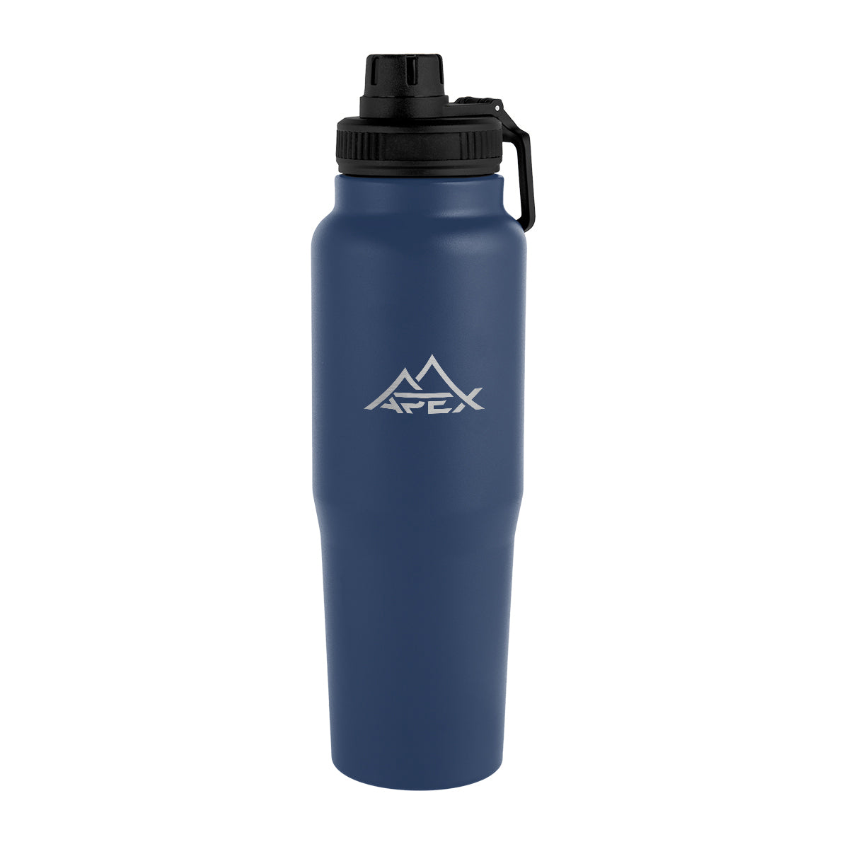 Kerry Recycled Stainless Steel Bottle, 30 oz Laser Engraving - Navy - Laser Engraving