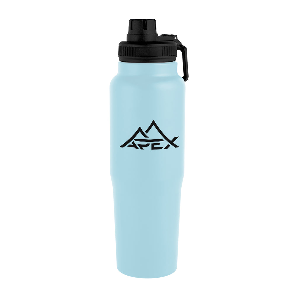 Kerry Recycled Stainless Steel Bottle, 30 oz - Light Blue - Silk Screen