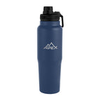Kerry Recycled Stainless Steel Bottle, 30 oz - Navy - Laser Engraving