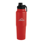 Kerry Recycled Stainless Steel Bottle, 30 oz - Red - Laser Engraving