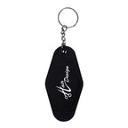 Key Ring in Motel Style - Black - Silk Screen