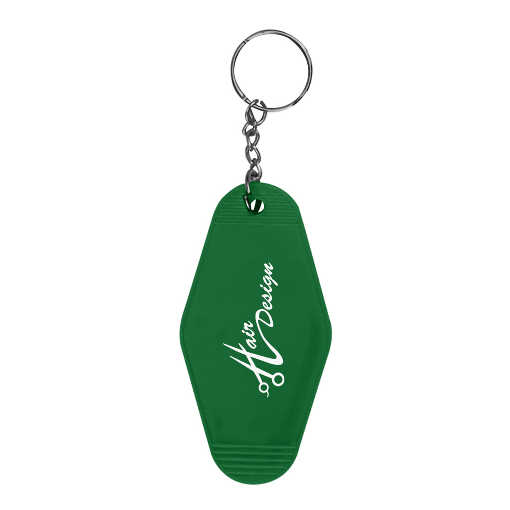Key Ring in Motel Style - Green - Silk Screen
