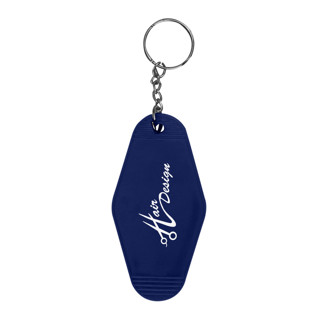 Key Ring in Motel Style - Navy - Silk Screen