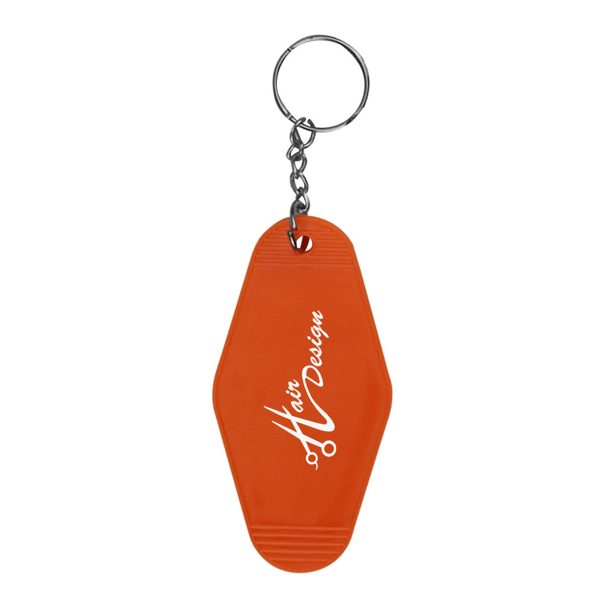 Key Ring in Motel Style - Orange - Silk Screen