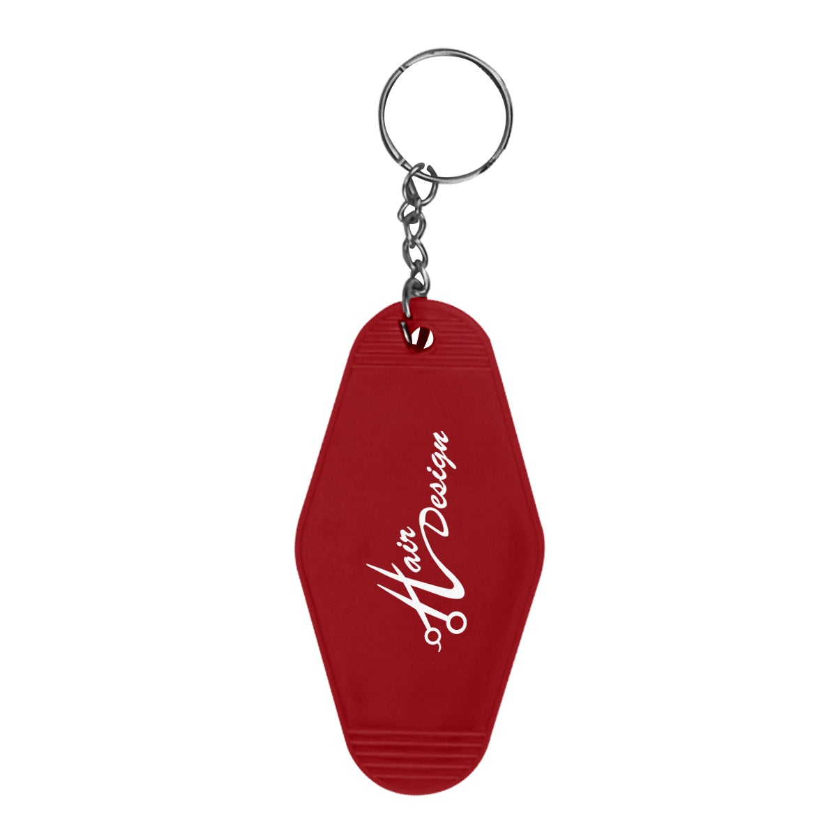 Key Ring in Motel Style - Red - Silk Screen