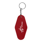 Key Ring in Motel Style - Red - Silk Screen