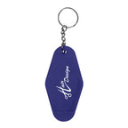 Key Ring in Motel Style - Royal Blue - Silk Screen