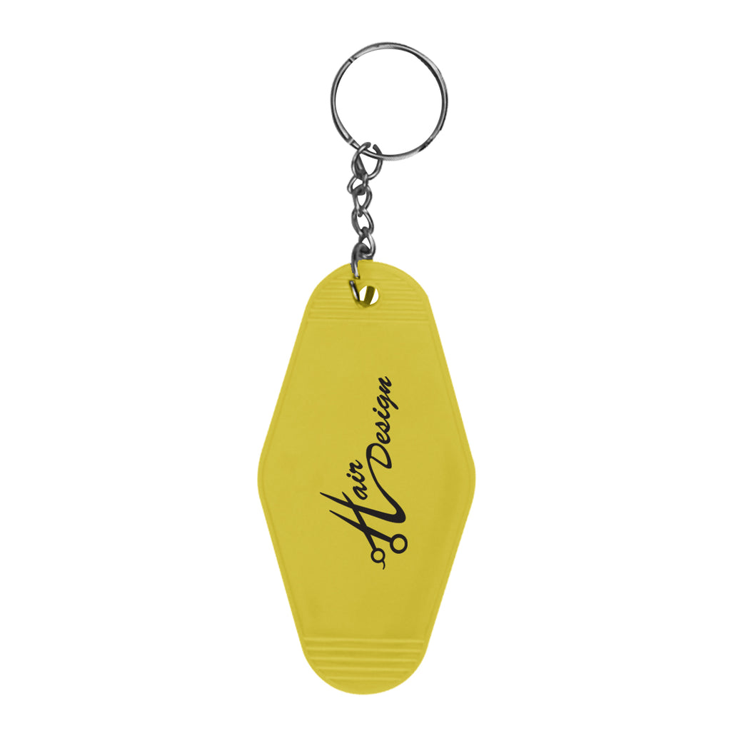 Key Ring in Motel Style - Yellow - Silk Screen