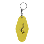 Key Ring in Motel Style - Yellow - Silk Screen