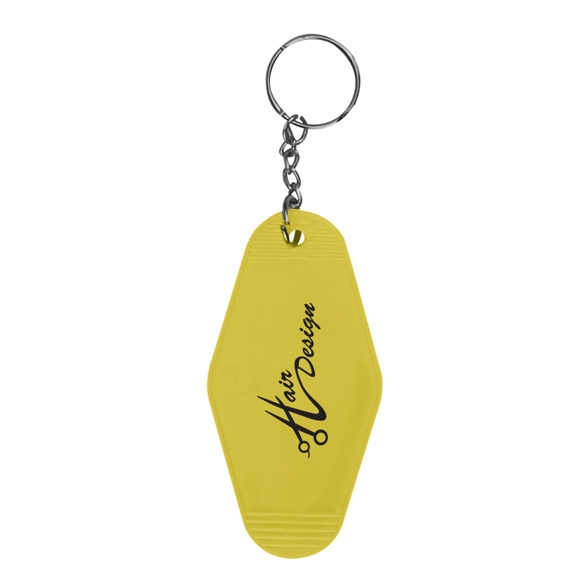 Key Ring in Motel Style - Yellow - Silk Screen