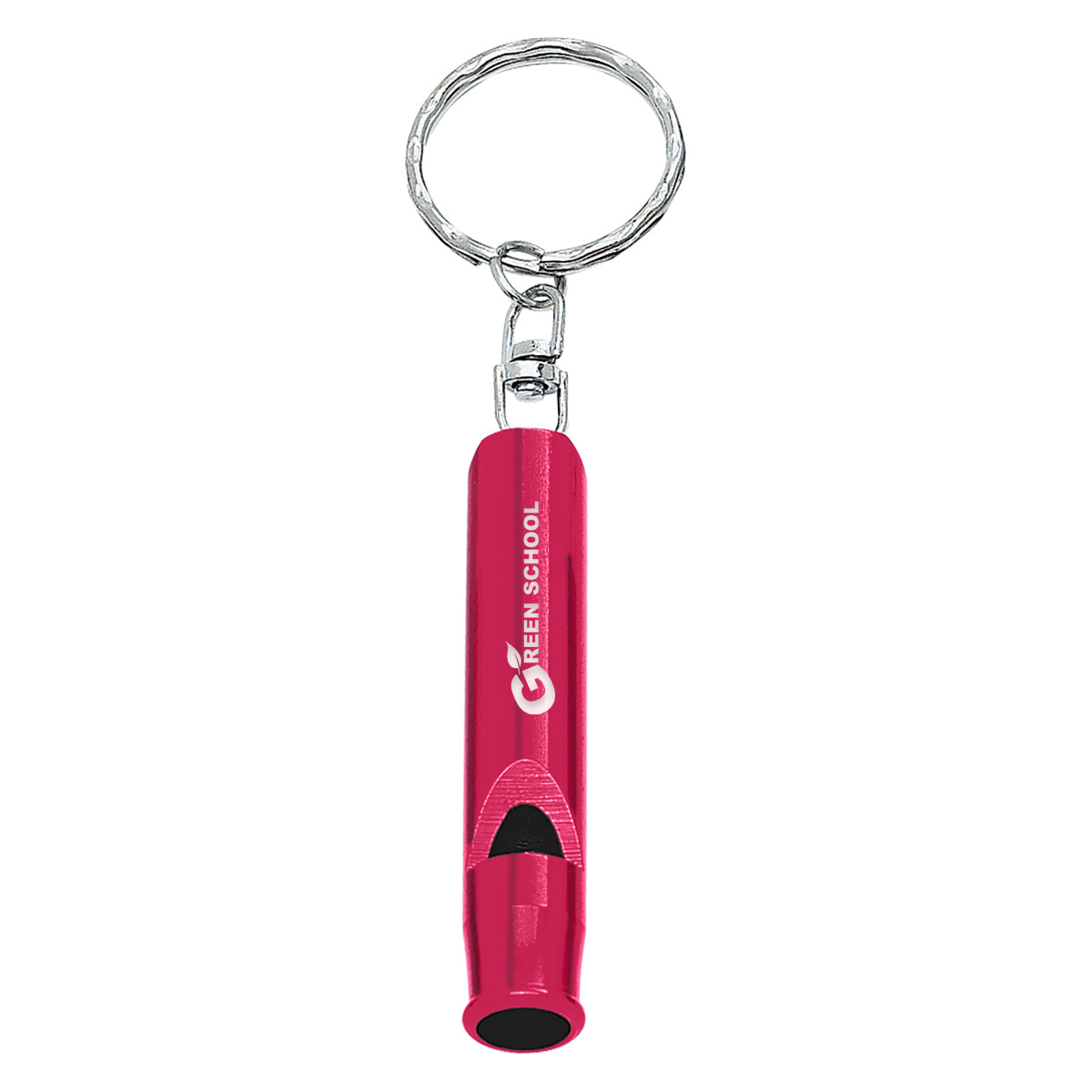 Key Ring with a Whistle - Red - Laser