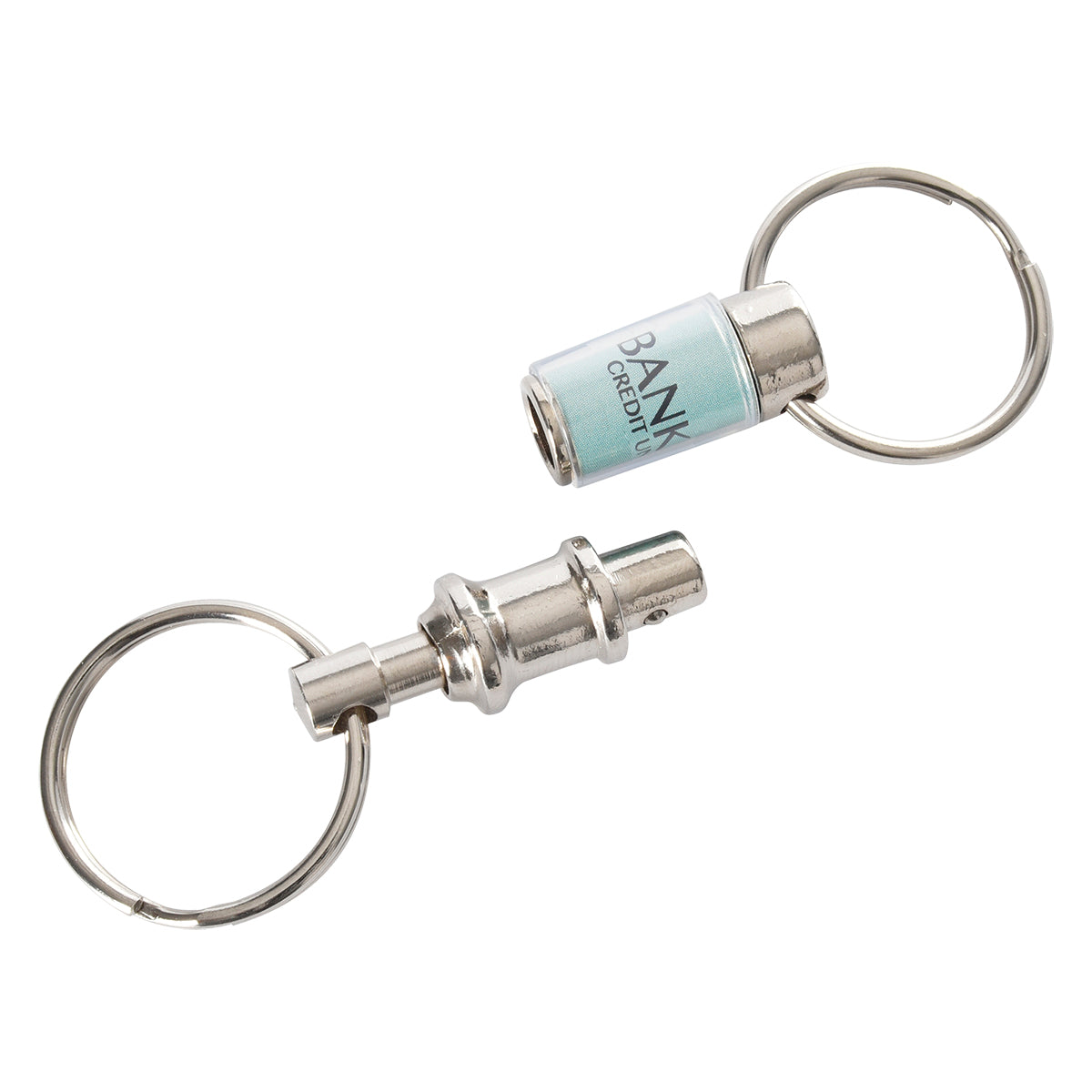 Key Tag That Pulls Apart - Silver - Open_Offset