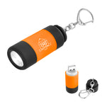 Keychain LED Light, Rechargeable - Black - Pad Print