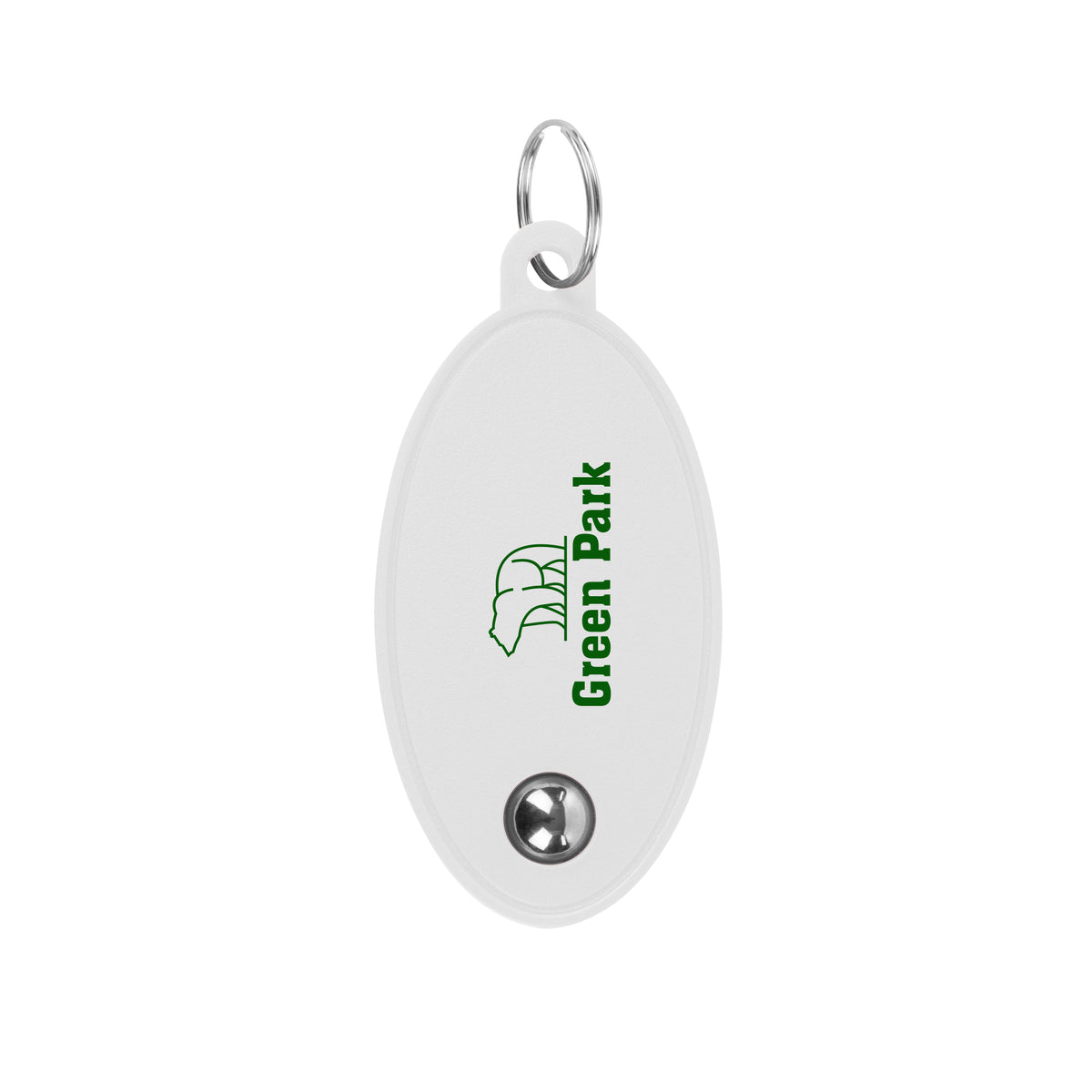Keychain That Fidgets - White - Silk Screen