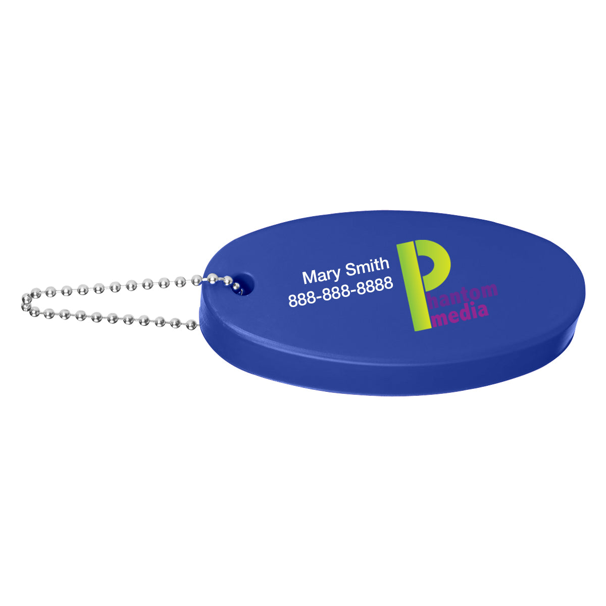 Keychain That Floats - Blue - Full Color