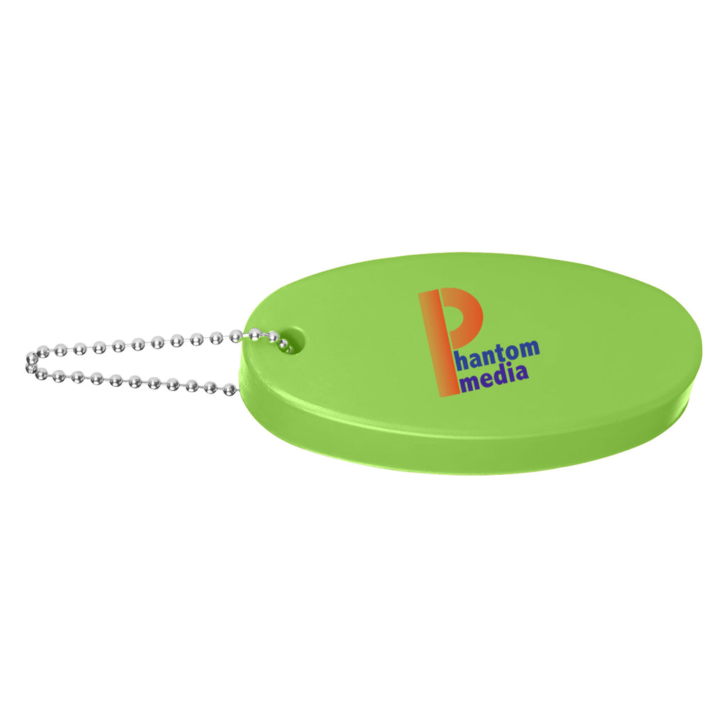 Keychain That Floats - Lime Green - Full Color