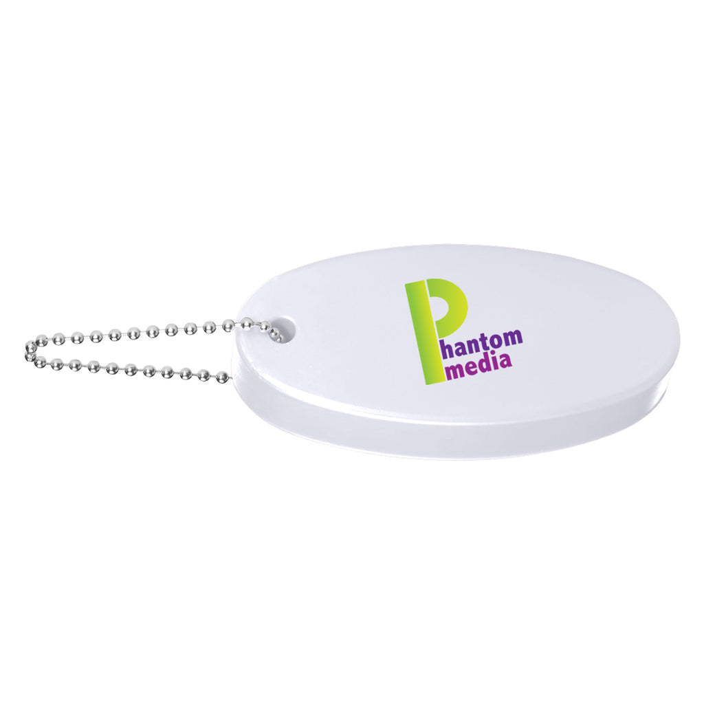 Keychain That Floats - White - Full Color
