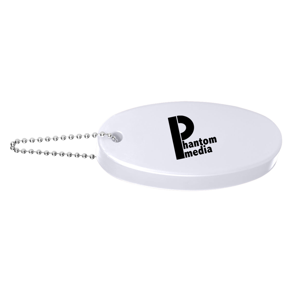 Keychain That Floats - White - Silk Screen