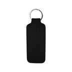 Keychain That Holds Lip Balm - Black - Back