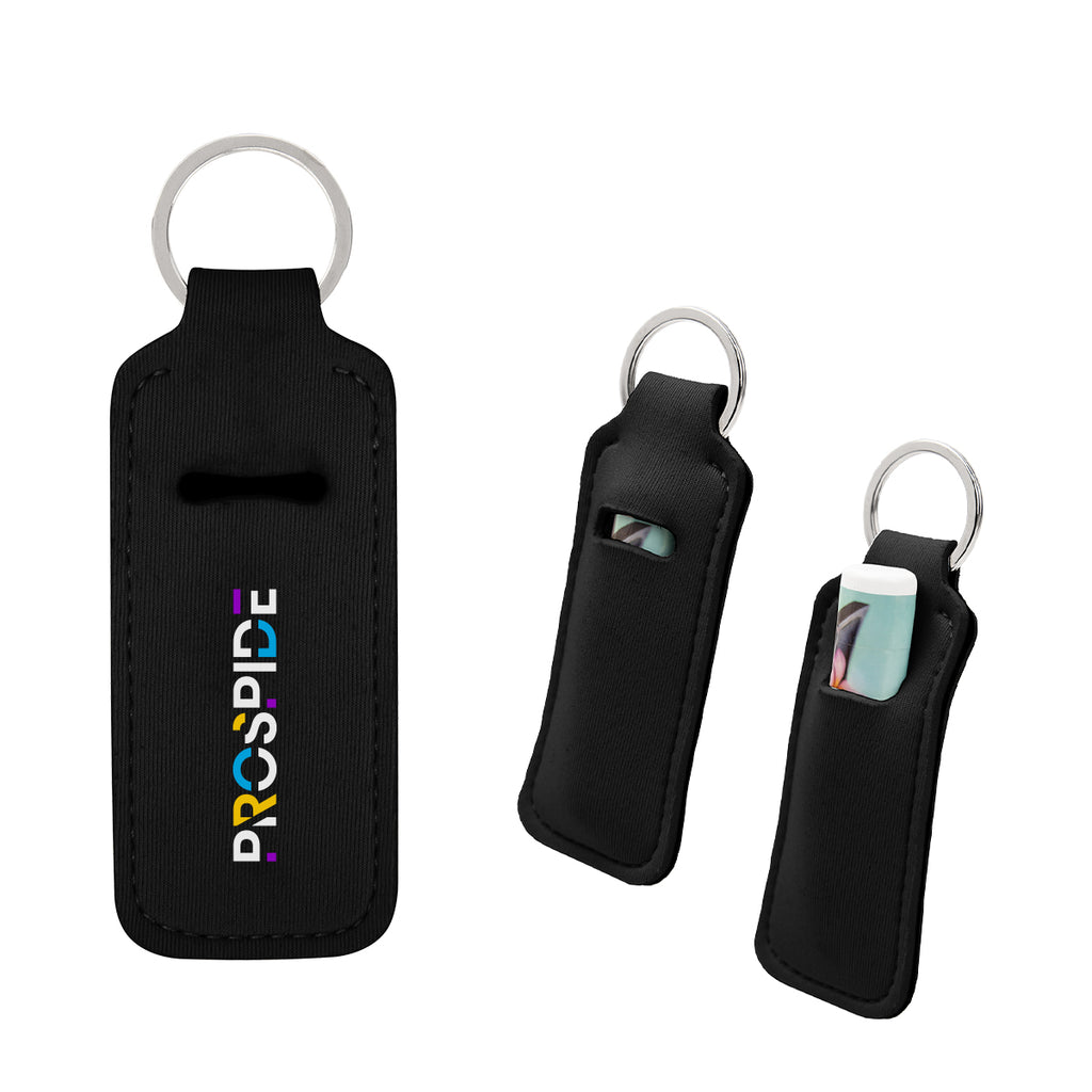 Keychain That Holds Lip Balm - Black - Colorbrite