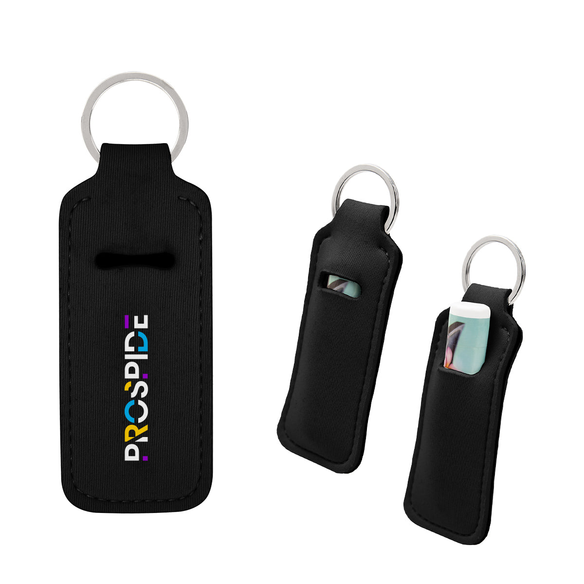 Keychain That Holds Lip Balm - Black - Colorbrite