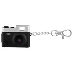 Keychain with a Mini Digital Camera Full Color - Black - FrontStraight