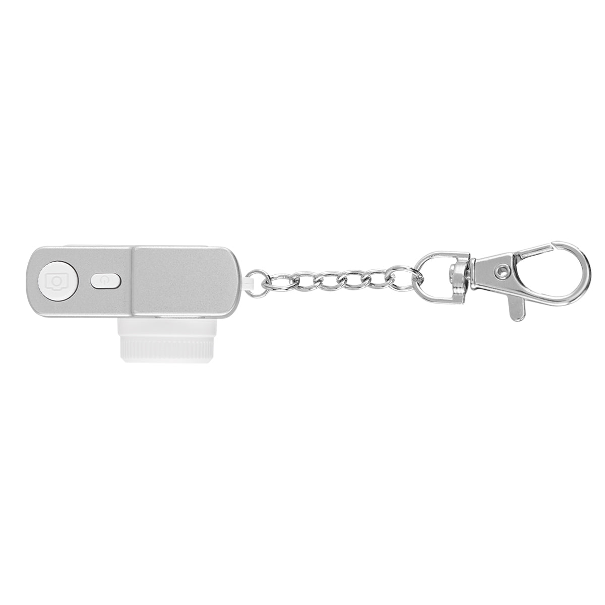 Keychain with a Mini Digital Camera Full Color - White - Top